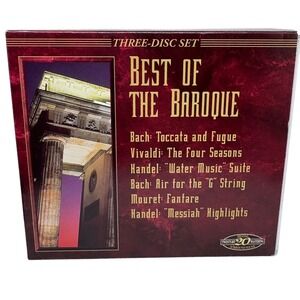 Best of the Baroque 3-CD Set Bach Vivaldi Handel Intersound 3800 Classical 1995